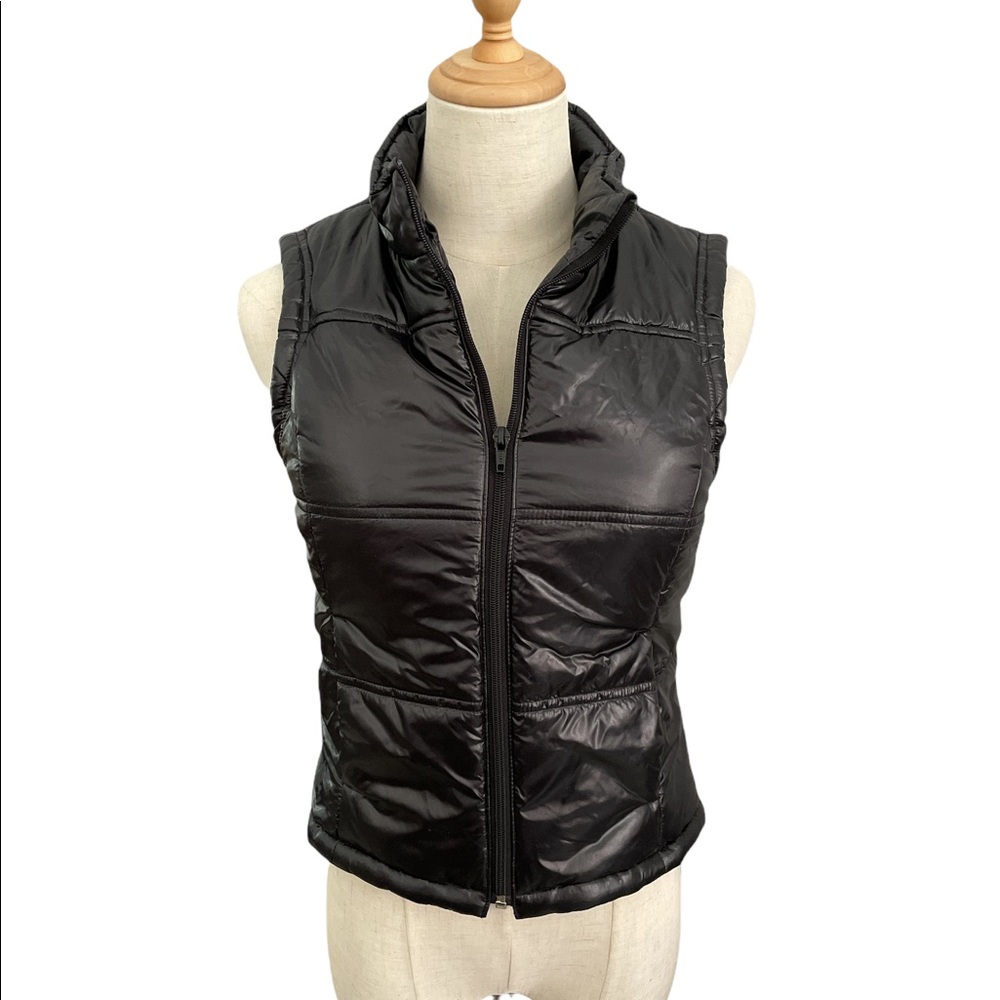 Vera Wang PRINCESS Patent Faux Leather Vest